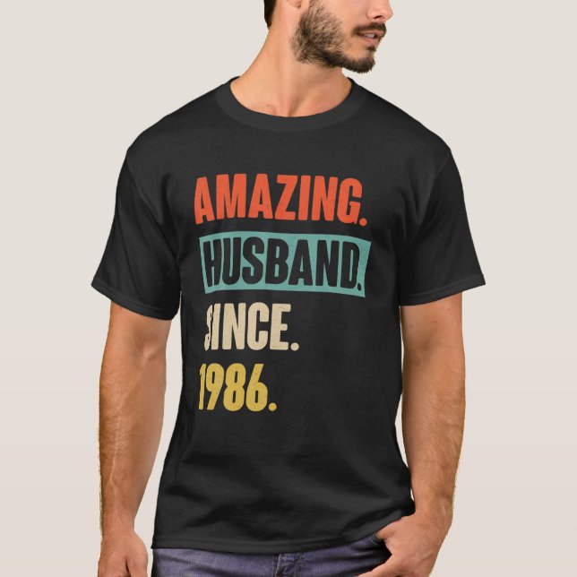 36 Bröllop-årsdag - Gift Him - Fantastisk Make S T Shirt (Framsida)