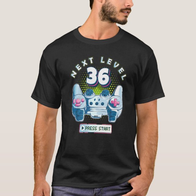 36-dagars spelkontroll på nästa nivå 36 t shirt (Framsida)