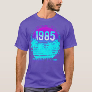 36:e födelsedag Aesthetic Vintage 1985 Sunset Hand T Shirt