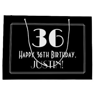 36:e födelsedagen: Art Deco Inspired Stil "36", Na