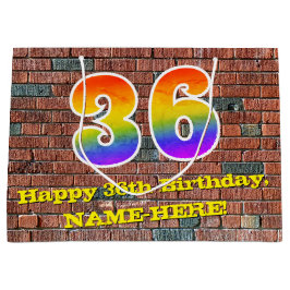 36:e födelsedagen: Roligt, Graffiti-Inspired Rainb