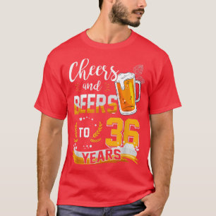 36:e födelsedagstjuren och Öl till 36 år födda i T Shirt