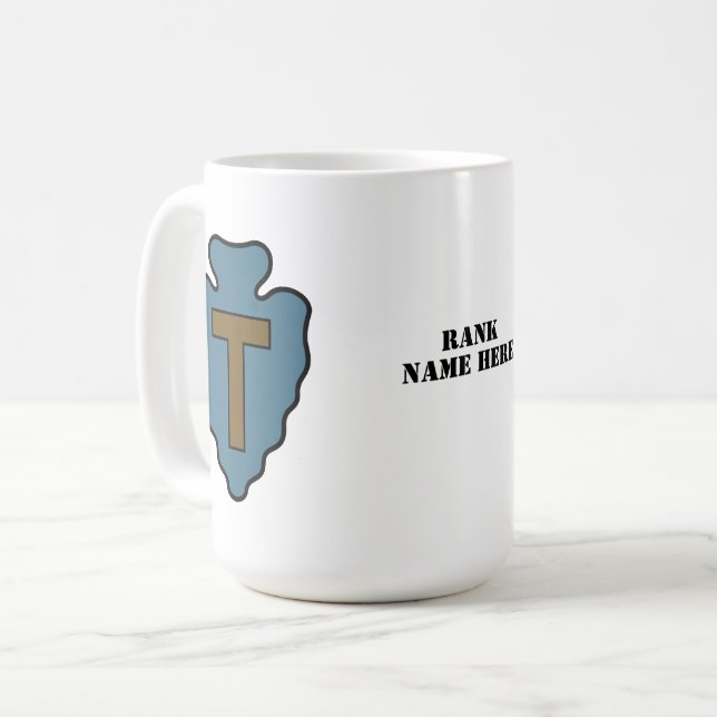 36:e Infantry Division Badge - Anpassade Kaffemugg (Framsida vänster)