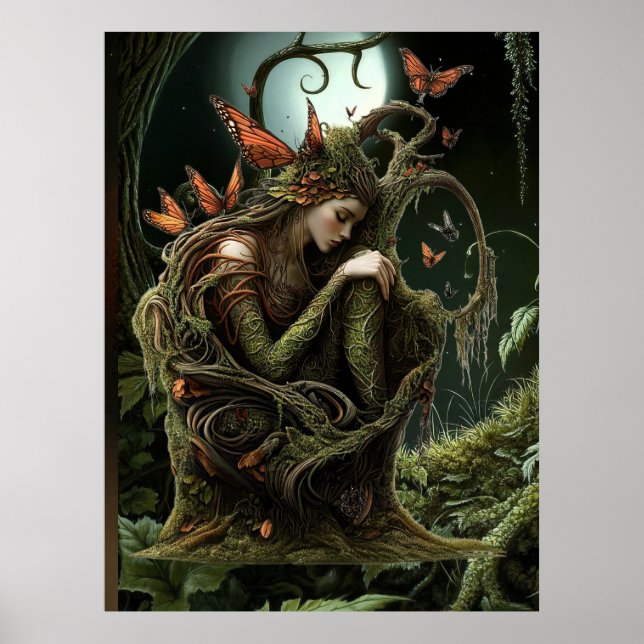 *~* 36 FD3 Earth Keeper Guardian Surreal Poster (Framsidan)