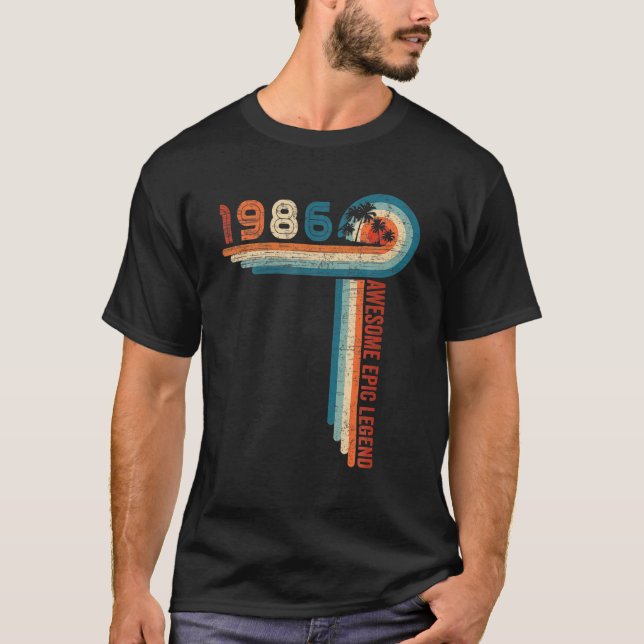 36 Födelsedagsgåva från Fantastisk Epic Legend sed T Shirt (Framsida)