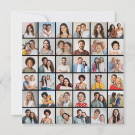 36 Fotokollage Editable Färg-gratulationskort