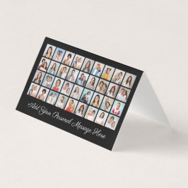 36 Fotokollage Lägg till din hälsning Kortpaket Kort