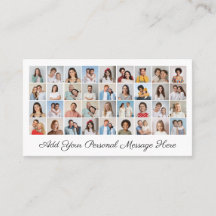 36 Fotokollage Lägg till din hälsning Redigerbar f