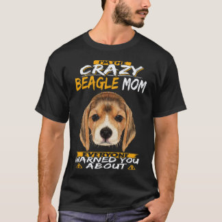 36 Jag Är Den Galna Beagle Mamma Beagle T Shirt