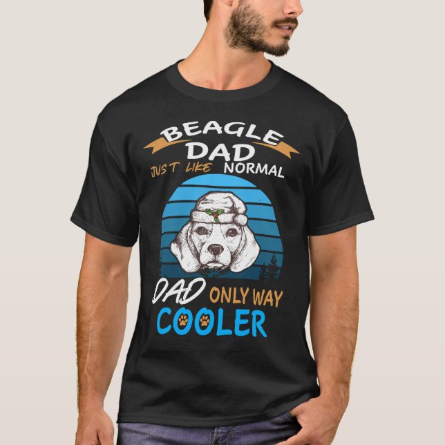 36 Pappa Beagle Pappa Cooler T Shirt (Framsida)