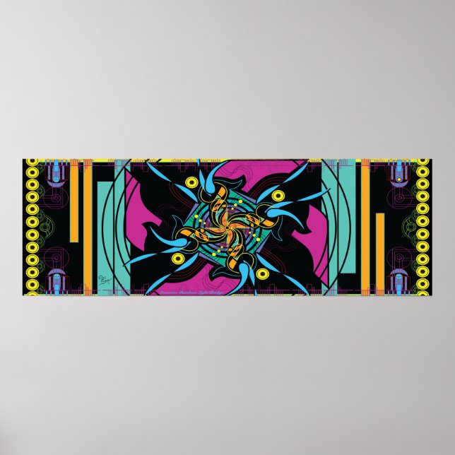 36 tum x 12 tum EPD: Lemurian Rainbow Light Bridge Poster (Framsidan)
