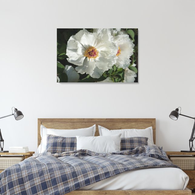 36-tums x24-tums Träd-ponnyer Canvastryck (Insitu (sovrum))