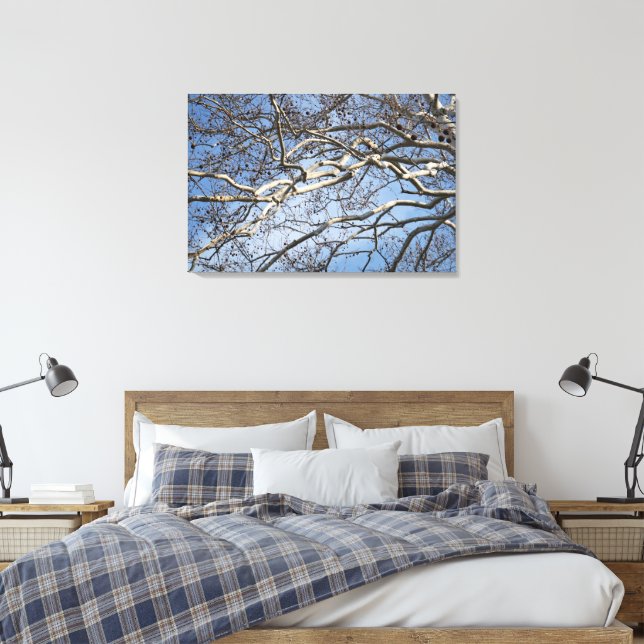 36" x24" Sycamore Grenar Canvastryck (Insitu (sovrum))