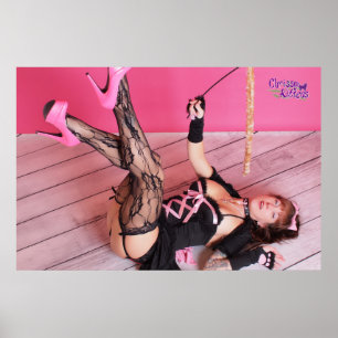 36" x 24" Chrissy kattungar den höga Poster