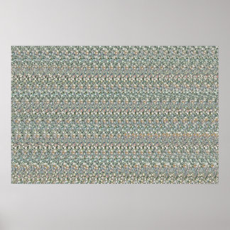 36 x 24 tum "Financial Vision" 3D Magic Öga® Poster
