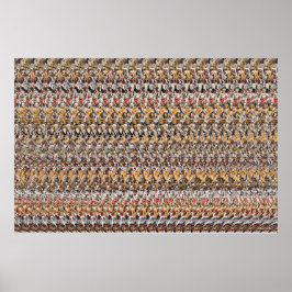 36 x 24 tum "Uppspelning av valpar" 3D Magic Öga® Poster