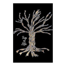 36 x 24-tums poster, svart