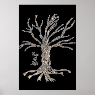 36 x 24-tums poster, svart poster