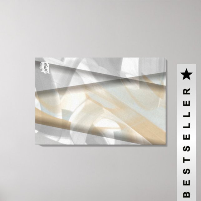 36 x 24-tums Sandy Tornado Trend Abstrakt Art Beig Canvastryck (Skapare uppladdad)