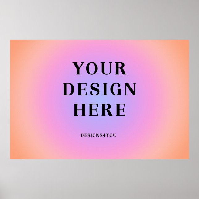 36 x 24 Vågrät Tryckt Art Poster (Framsidan)