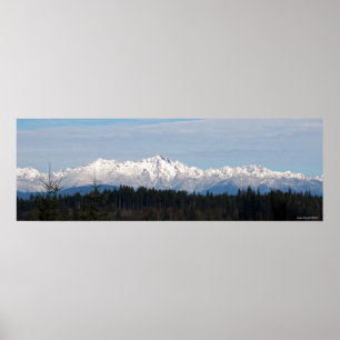 36x12 Olympisk bergsomfång Poster