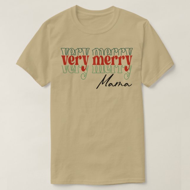 36x Mycket god Mamma jul Vibes Retro Julafton Mors T Shirt (Design framsida)