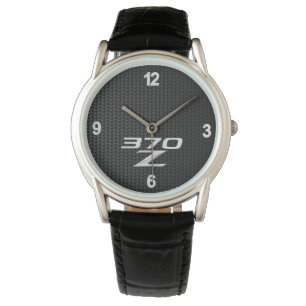 370Z Herrklocka - Digital bakgrund i kolfiber Armbandsur