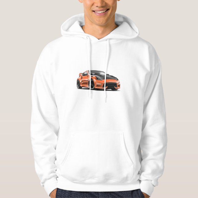 370z ritning  hoodie (Framsida)