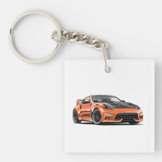 370z-ritning på nyckelring för jdm-bil entusiaster