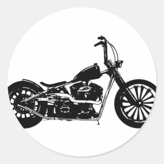 374 Chopper Bike Runt Klistermärke