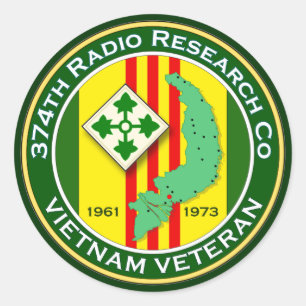 374:e RRC 2 - ASA Vietnam Runt Klistermärke