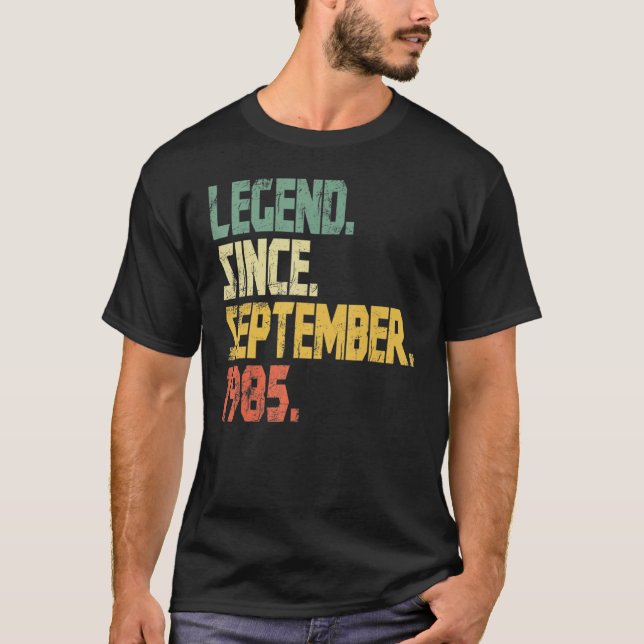 37 år gammal förklaring sedan september 1985 37:e  t shirt (Framsida)