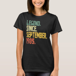 37 år gammal förklaring sedan september 1985 37:e t shirt