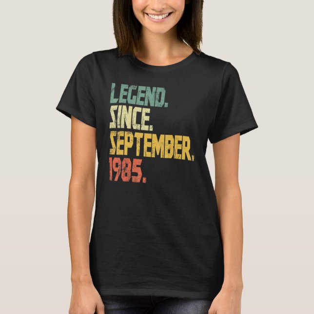 37 år gammal förklaring sedan september 1985 37:e  t shirt (Framsida)