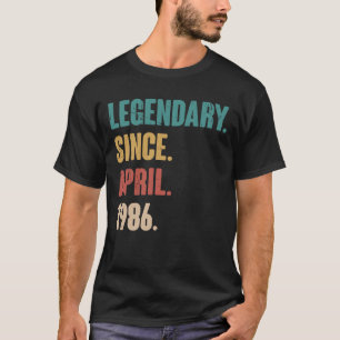 37 ÅRS Vintage 1986 Födelsedag 37:e deco T Shirt