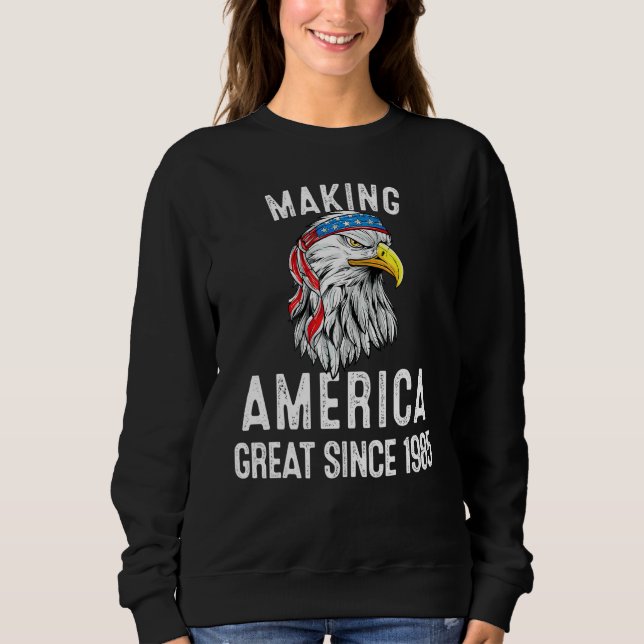 37-årsdag Gör Amerika Stort Sedan 1985 T Shirt (Framsida)