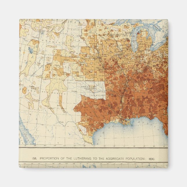 37 baptister, lutherans 1890 magnet (Framsidan)