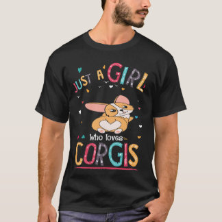 37 Bara en tjej som älskar Corgi T Shirt