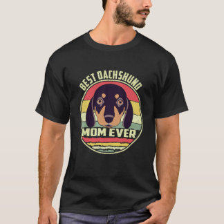 37 Bästa Dachshund Mamma Någonsin Vintage T Shirt