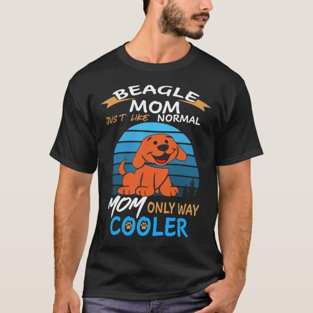 37 Beagle Mamma Kylare Beagle T Shirt (Framsida)