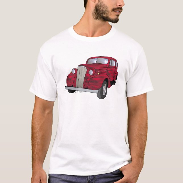 37 Chevrolet 2 dörrSedan Tee (Framsida)