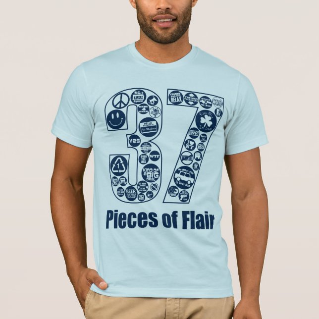 37 delar av väderkorn (för ljust) t-shirt (Framsida)