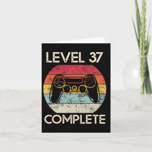 37:e Bröllop-årsdagen Par Husbynd Gamer Roligt Kort