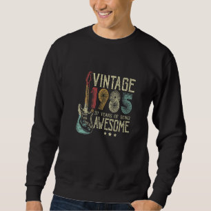 37:e födelsedag Kvinna Manar Vintage Fantastisk 19 Lång Ärmad Tröja