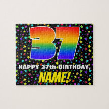 37:e födelsedag - Roligt, färgstark stjärna Fält M