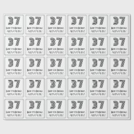 37:e födelsedagen: Art Deco Inspired Stil "37" + N Presentpapper