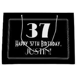 37:e födelsedagen: Art Deco Inspired Stil "37", Na