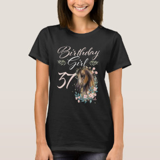 37:e födelsedagshästen 37 år gammal dag t shirt