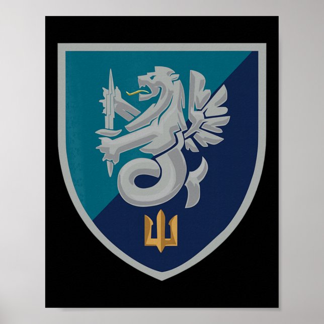 37:e marininfanteribrigaden (Ukraina) Ukrainska Mi Poster (Framsidan)