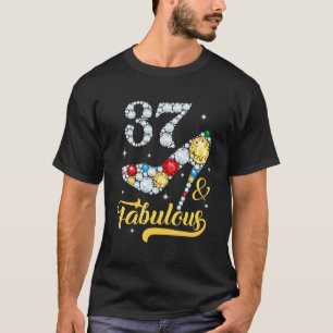 37 & Fabulous 37:e Högklackarna Birthday Shoes 37 T Shirt